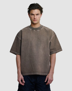 BLANK T-SHIRT - WASHED BROWN