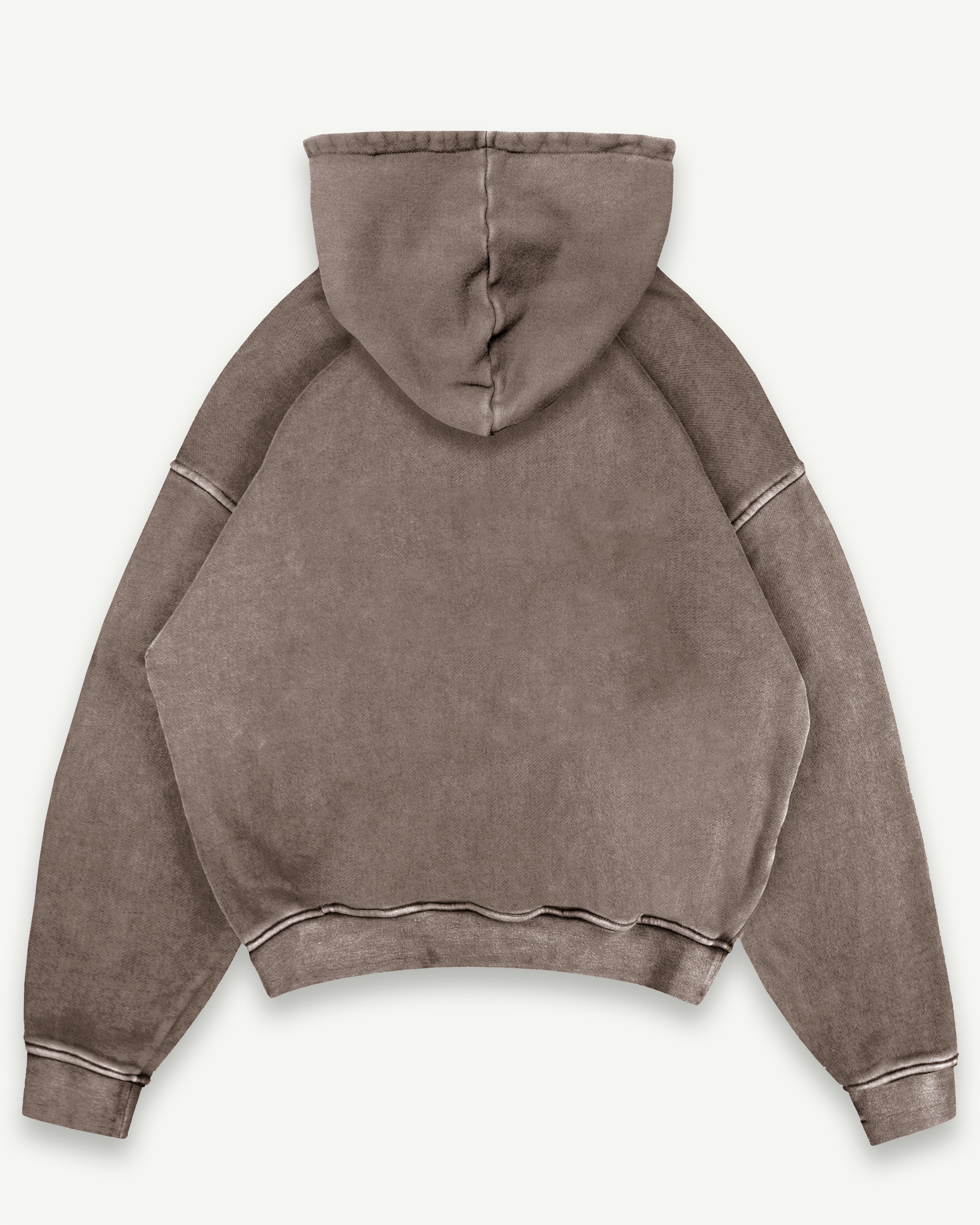 Blank Hoodie - Washed Brown
