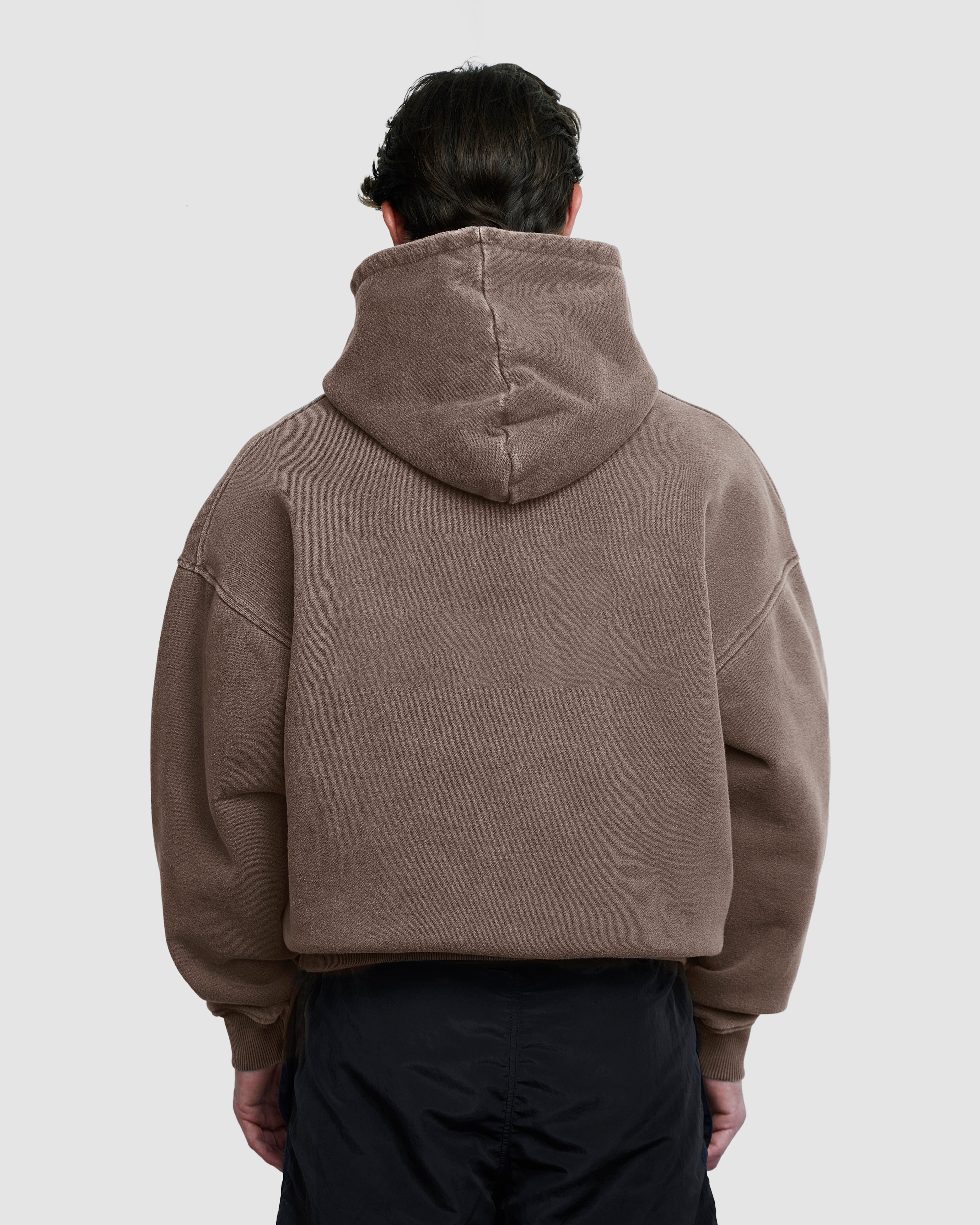 Blank Hoodie - Washed Brown