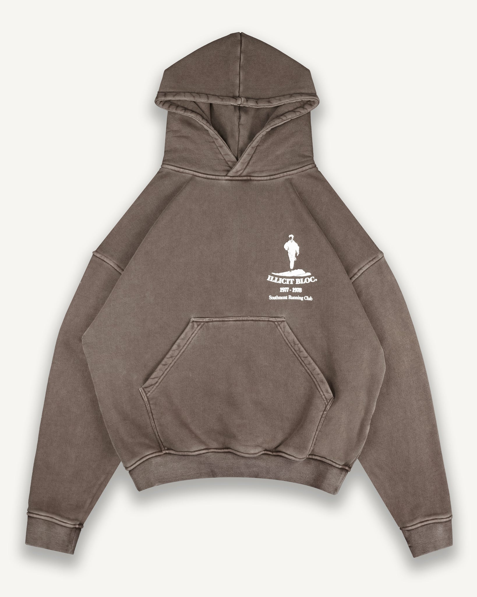 Washed brown hoodie Clearance