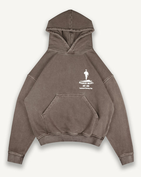 MEMBERS HOODIE - WASHED BROWN