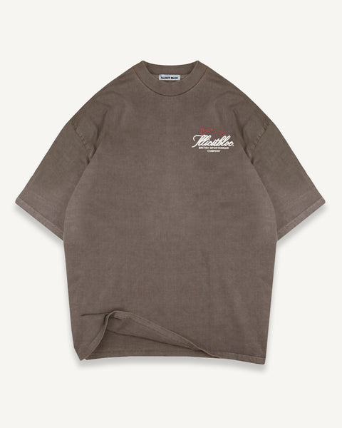 SILHOUETTE T-SHIRT - WASHED BROWN
