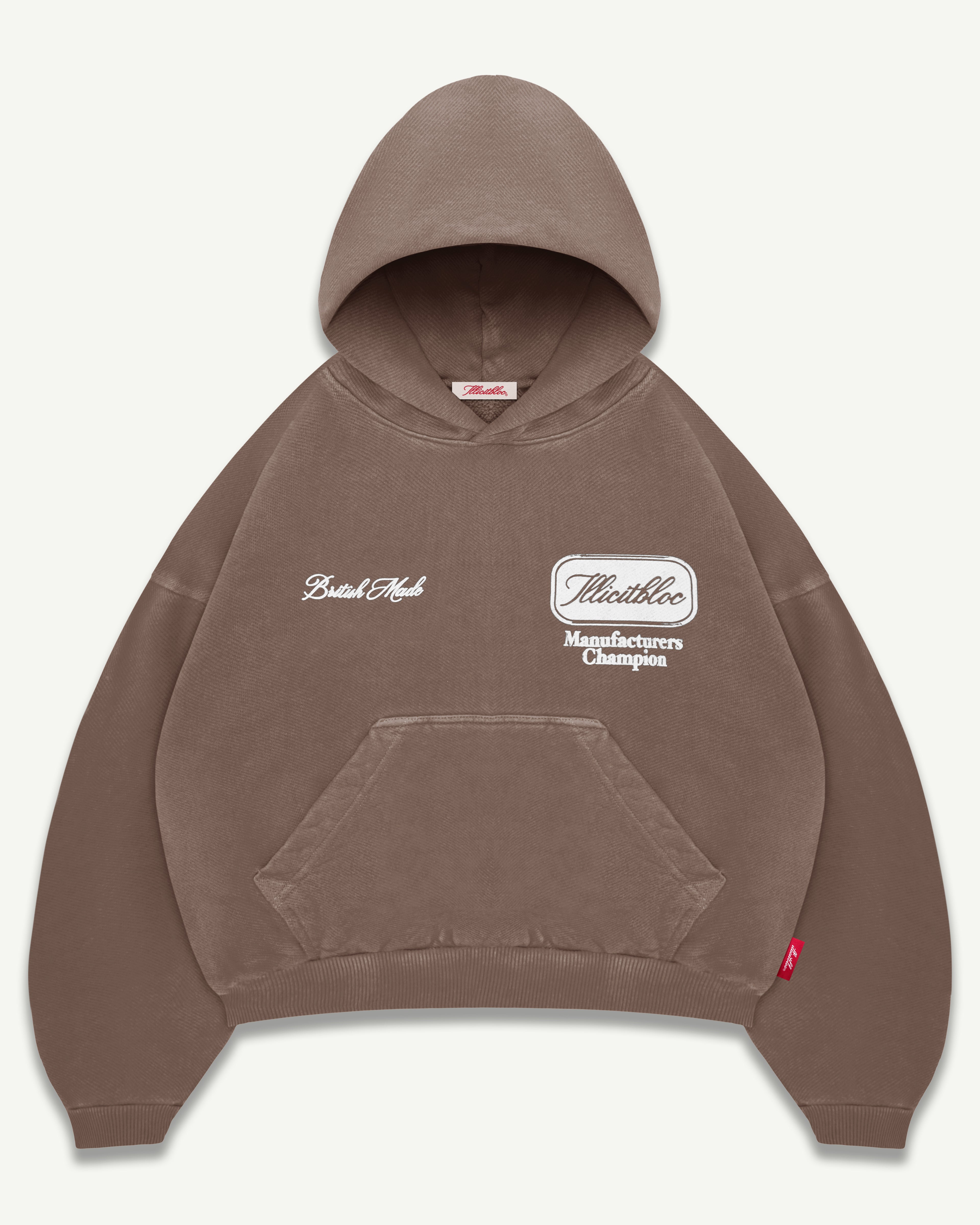 CHAMPION STAMP IRONWEAVE™ HOODIE - WASHED BROWN