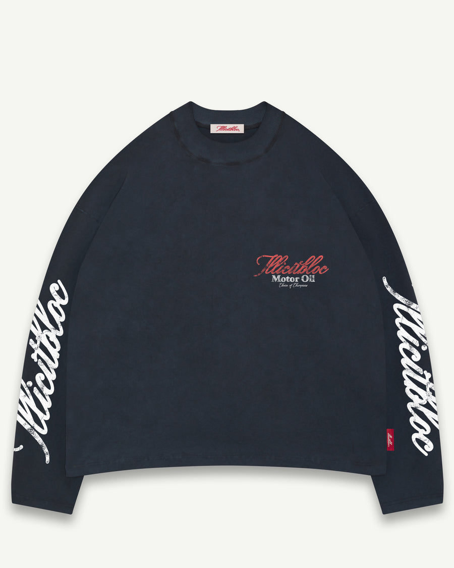 BULL MASCOT LONG SLEEVE T-SHIRT - VINTAGE BLACK