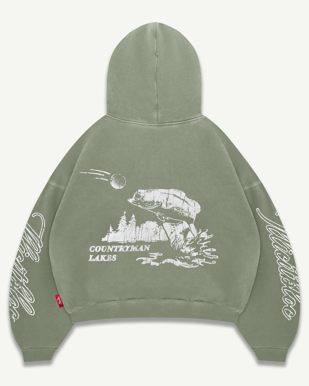 CATCH OF THE DAY HOODIE - MOSS GRAY