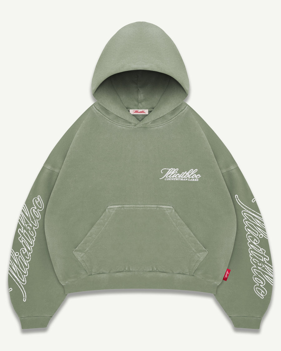 CATCH OF THE DAY HOODIE - MOSS GRAY