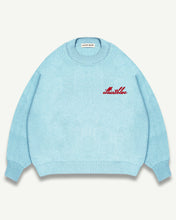 Load image into Gallery viewer, CHAINSTITCH KNIT JUMPER - GLACIER BLUE
