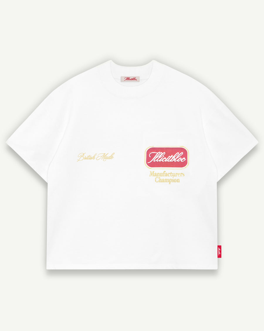 CHAMPION STAMP T-SHIRT - WHITE