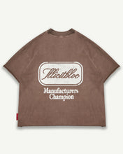 Load image into Gallery viewer, CHAMPION STAMP RAW HEM T-SHIRT - MOCHA
