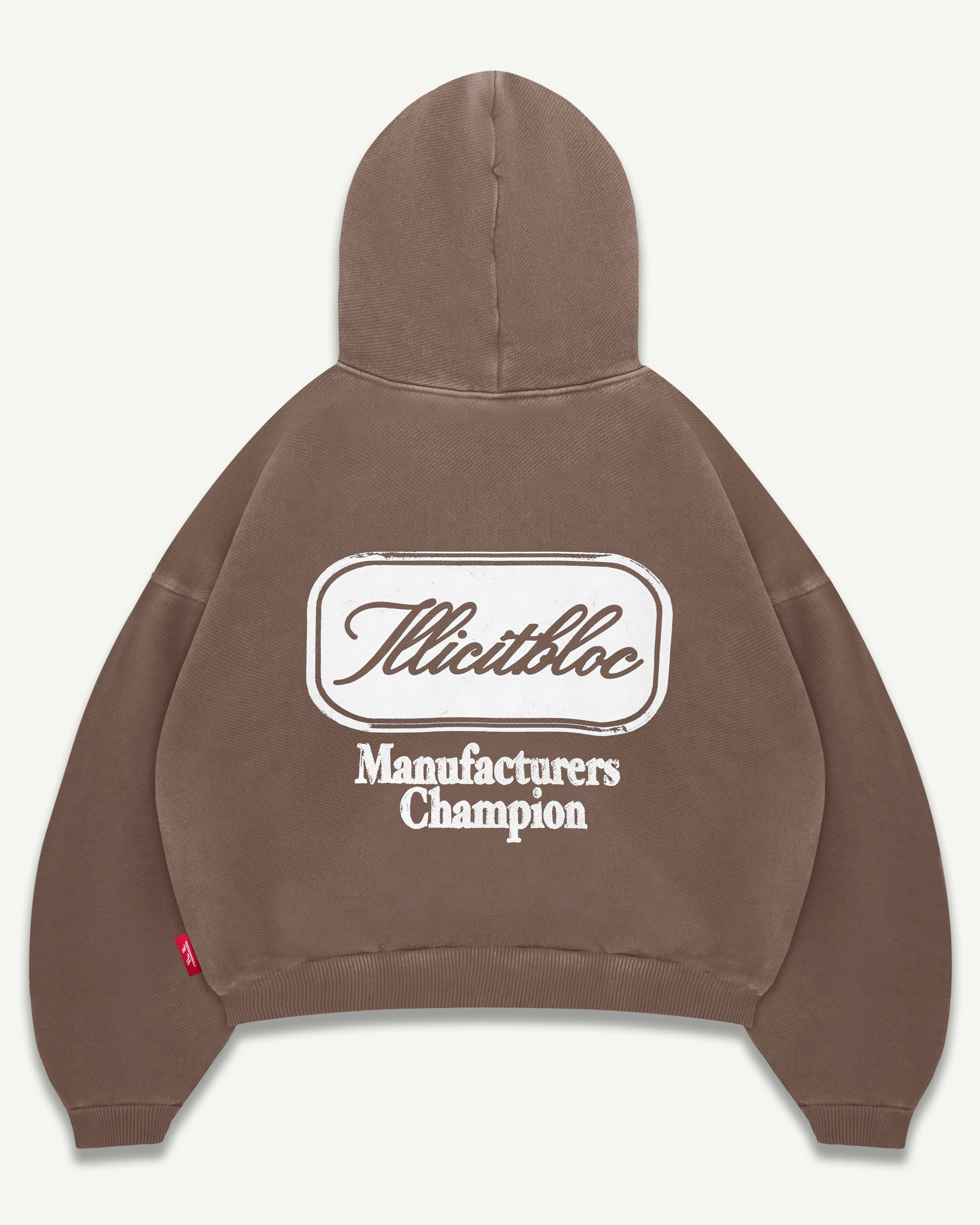CHAMPION STAMP IRONWEAVE™ HOODIE - WASHED BROWN