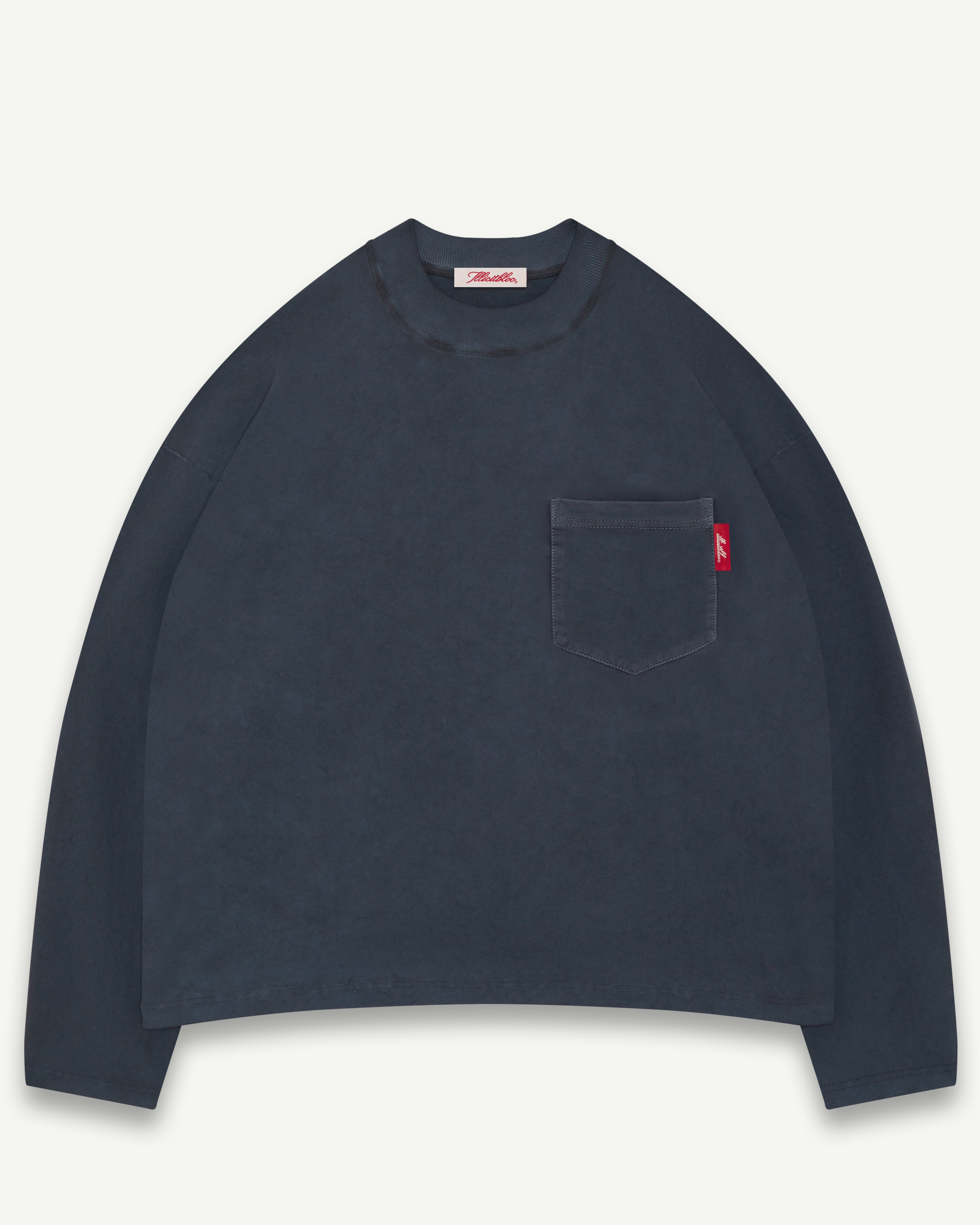 CLASSIC POCKET LONG SLEEVE T-SHIRT - VINTAGE BLACK