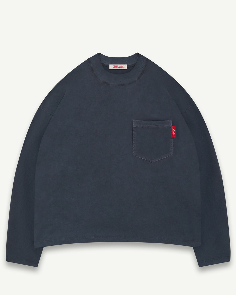 CLASSIC POCKET LONG SLEEVE T-SHIRT - VINTAGE BLACK