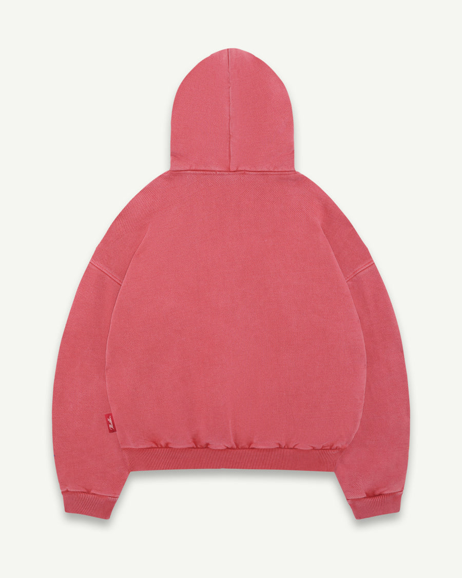 CONCHO IRONWEAVE™ ZIP HOODIE - CANDY RED