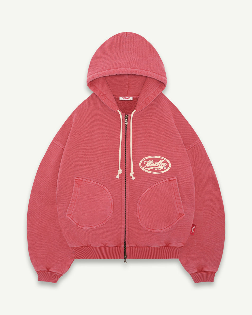 CONCHO IRONWEAVE™ ZIP HOODIE - CANDY RED