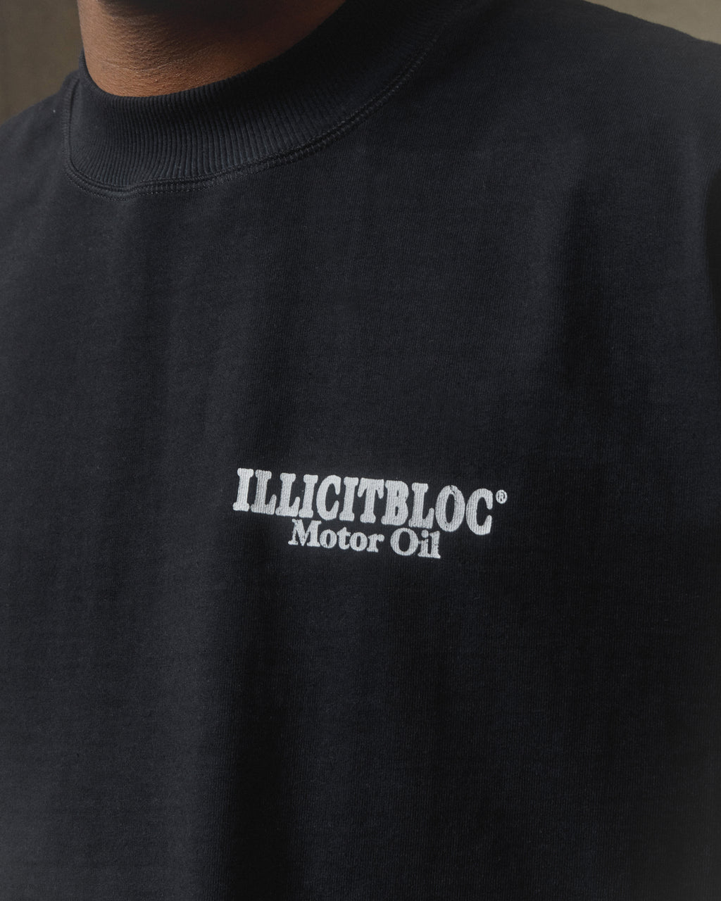 Oil Can Raw Hem T-shirt - Vintage Black