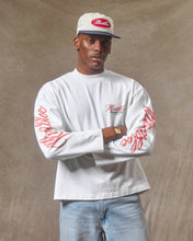 Load image into Gallery viewer, BULL MASCOT LONG SLEEVE T-SHIRT - WHITE
