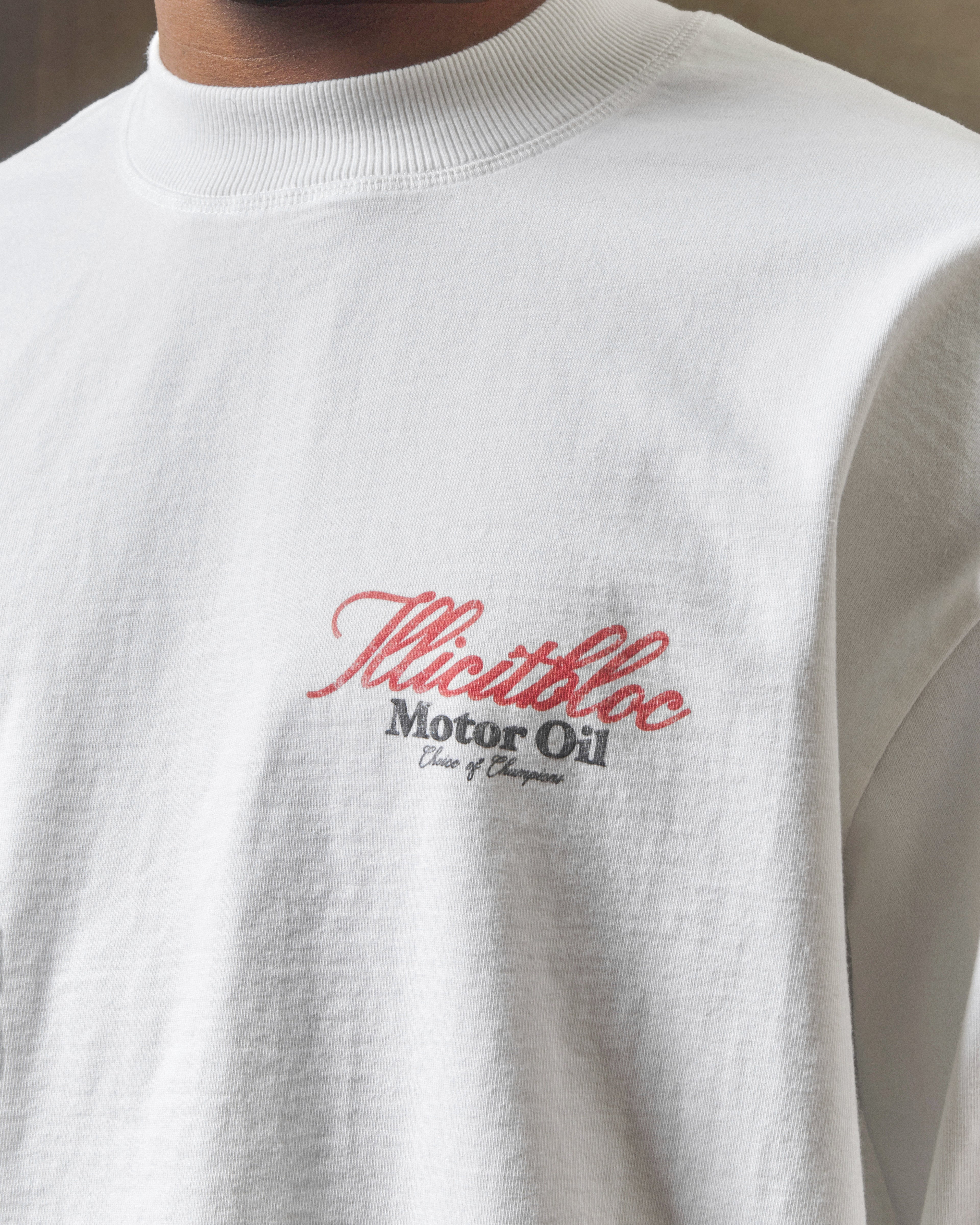 Bull Mascot Long Sleeve T-shirt - White