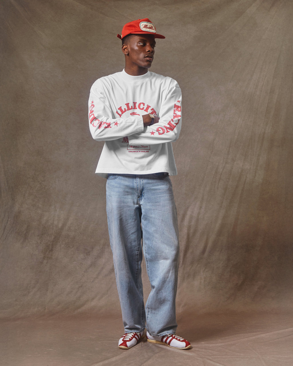 Motor Oil Long Sleeve T-shirt - White