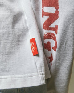 MOTOR OIL LONG SLEEVE T-SHIRT - WHITE