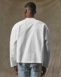 MOTOR OIL LONG SLEEVE T-SHIRT - WHITE