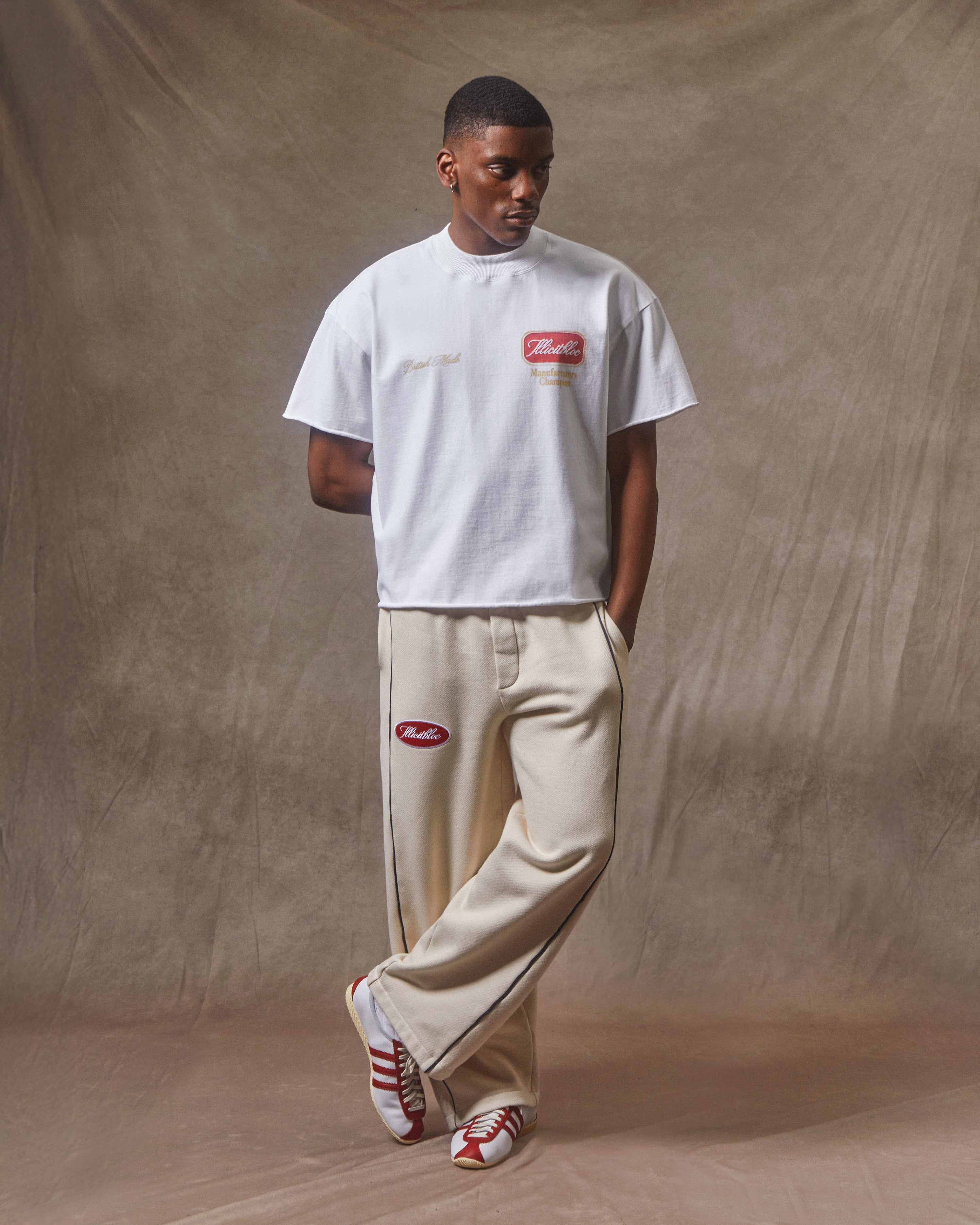 Champion Stamp Raw Hem T-shirt - White