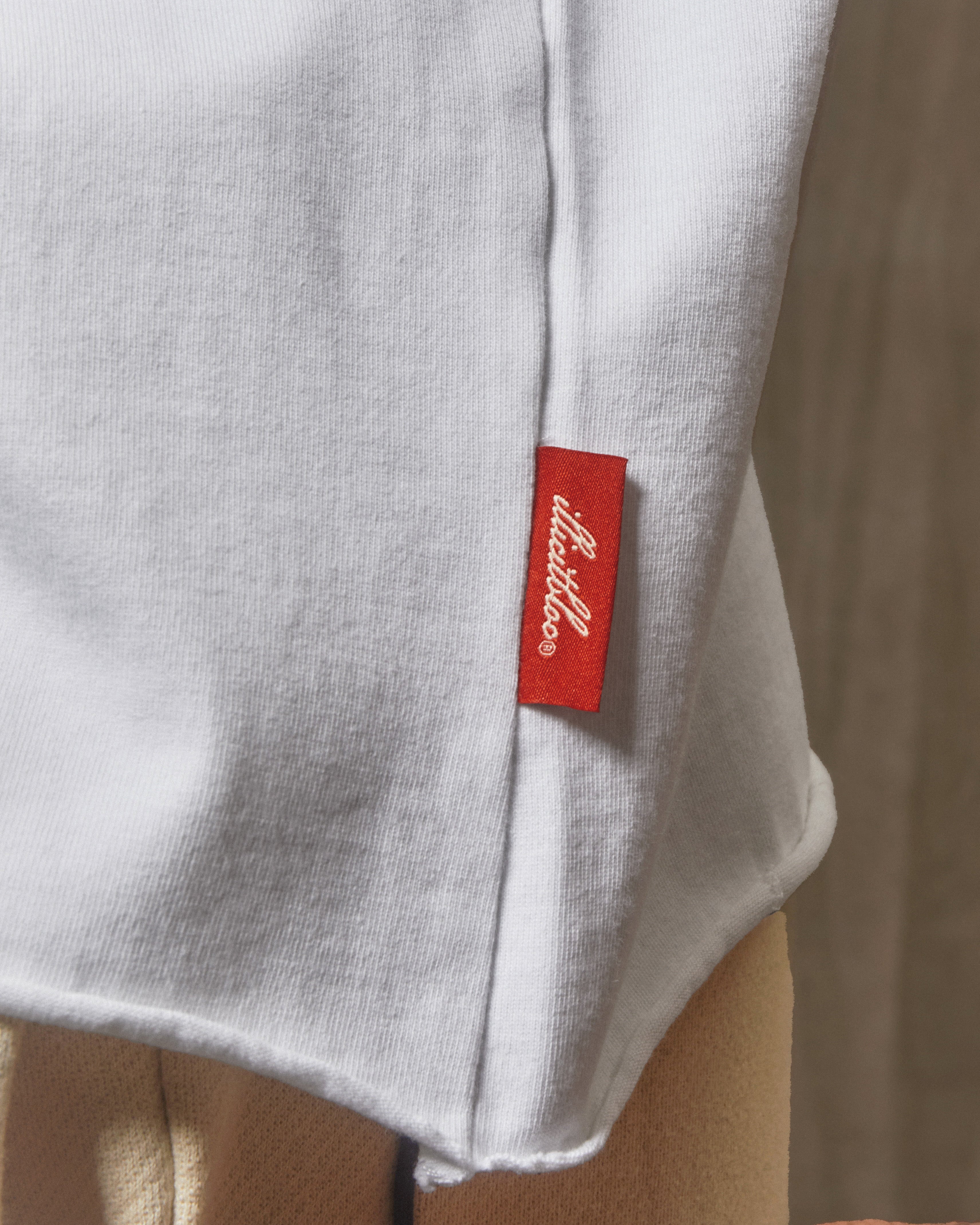 Champion Stamp Raw Hem T-shirt - White