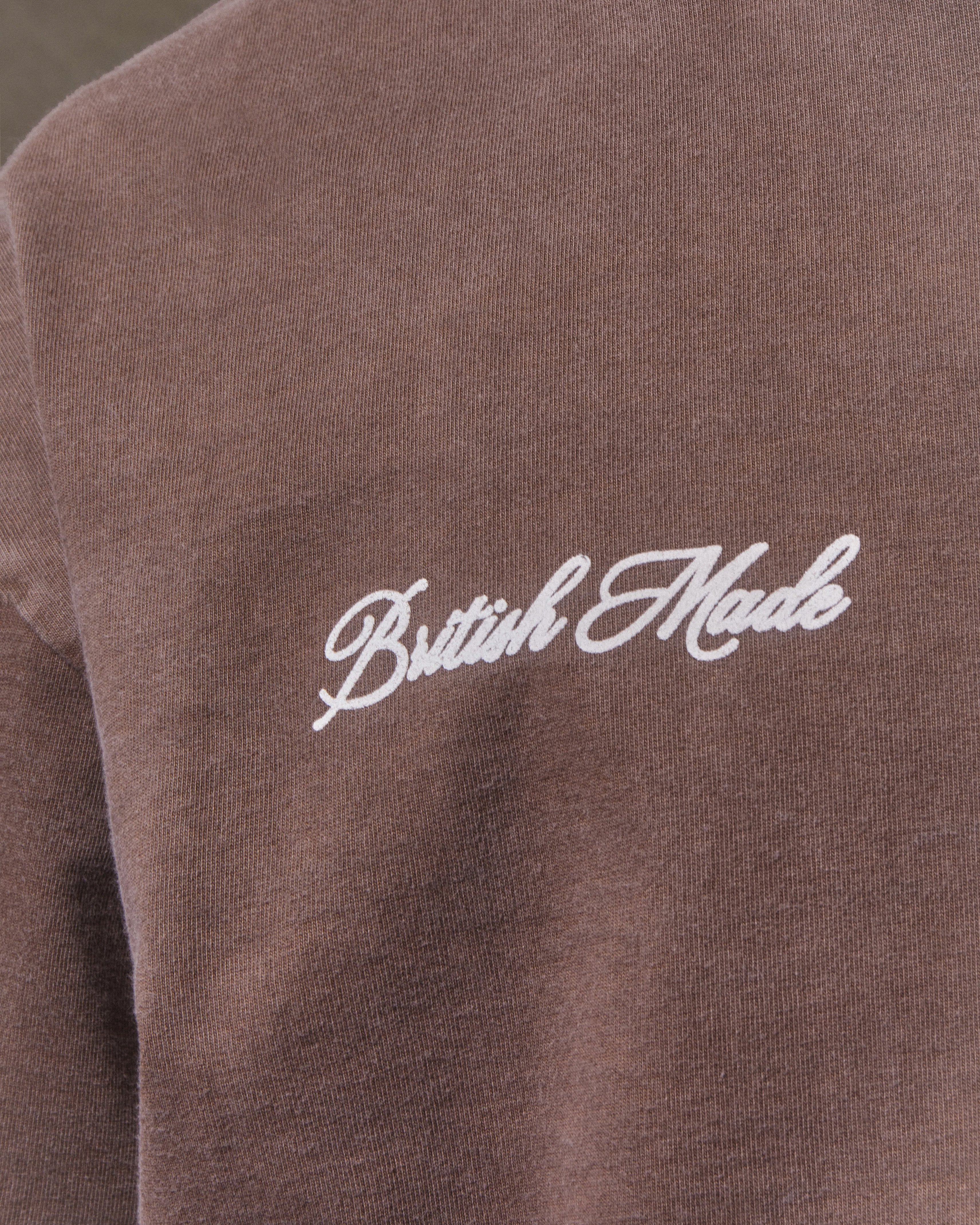 Champion Stamp Raw Hem T-shirt - Mocha