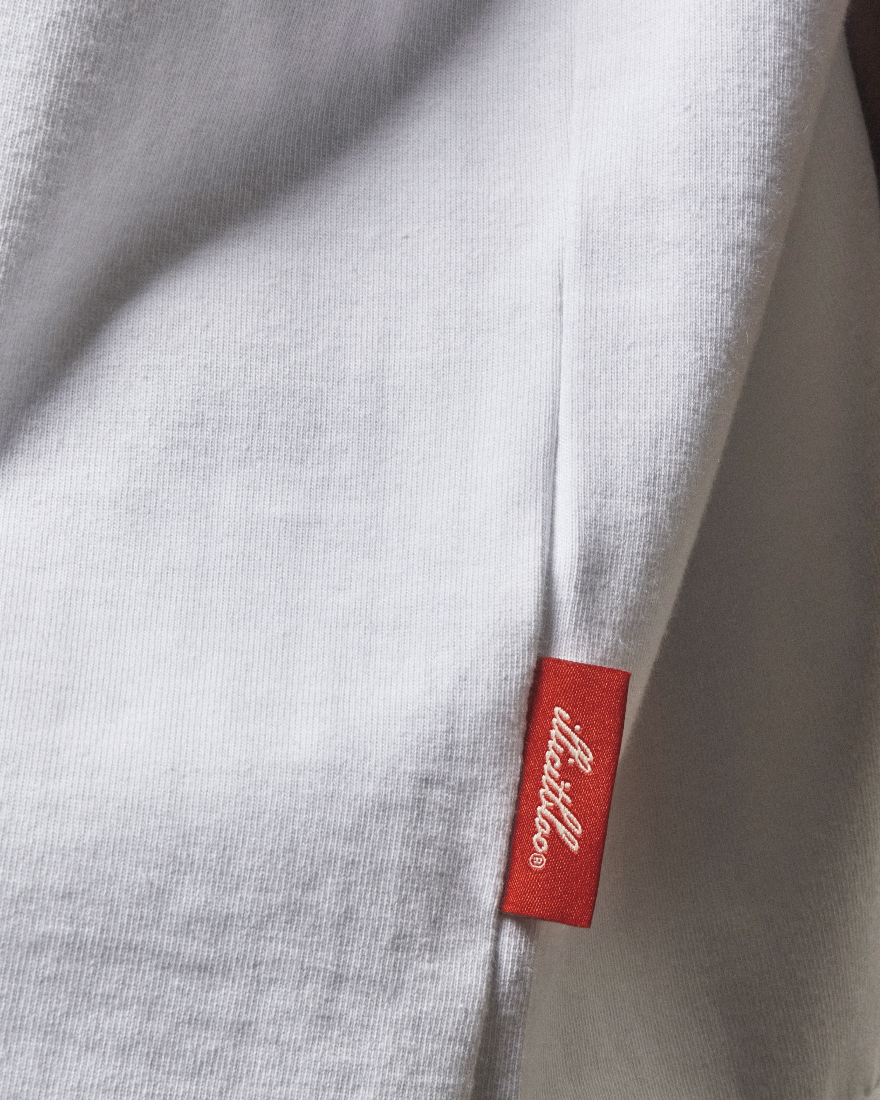 Bull Mascot Long Sleeve T-shirt - White