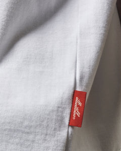 OIL CAN RAW HEM T-SHIRT - WHITE
