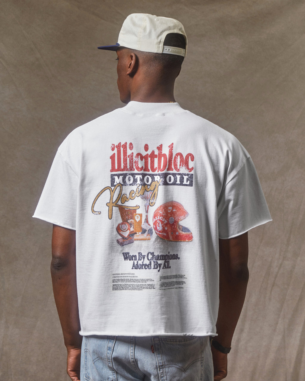 Mag Raw Hem T-shirt - White