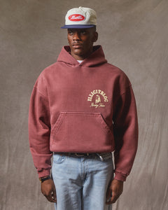 RACING TEAM HOODIE - WASHED BURGUNDY