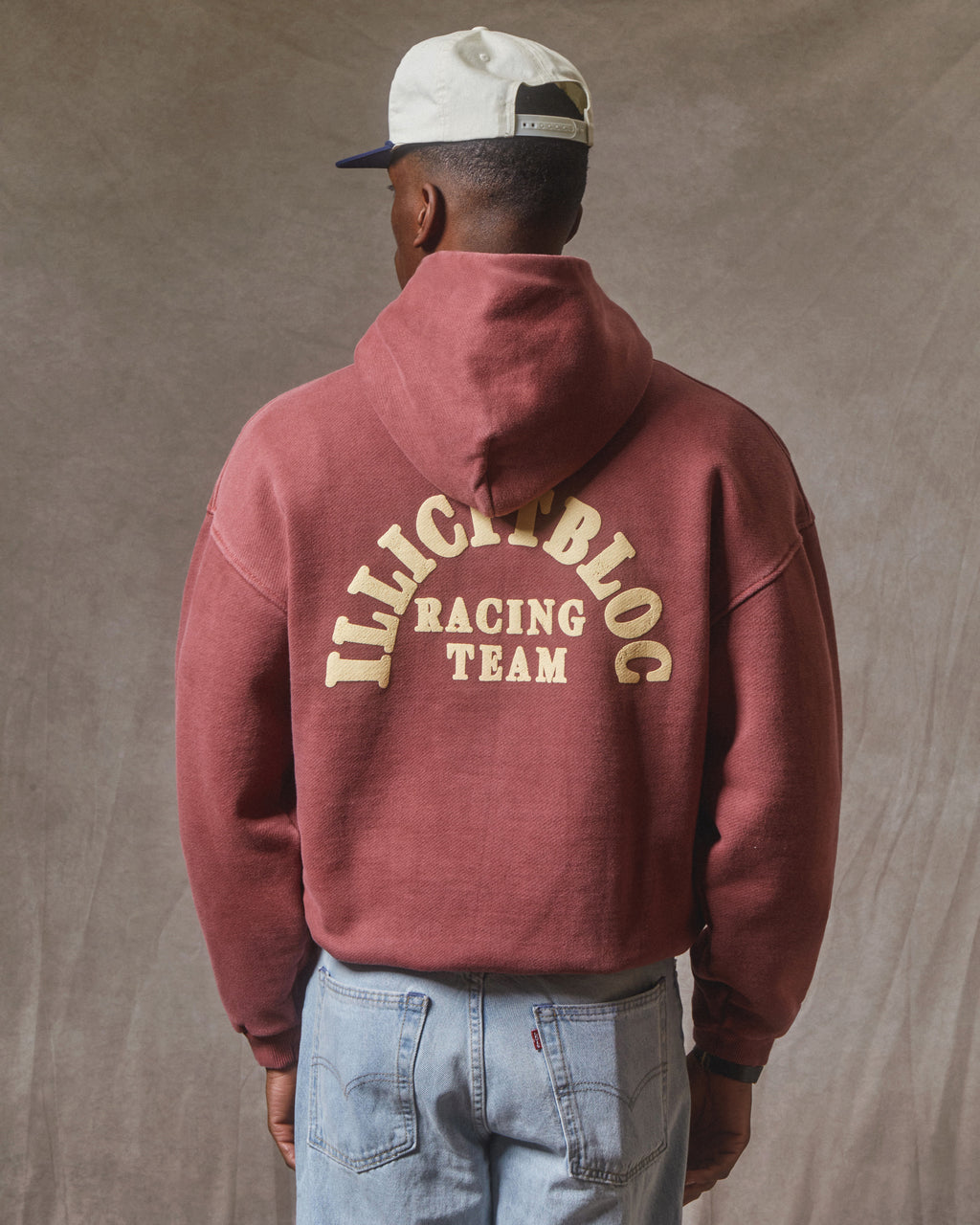 Racing Team Hoodie - Washed Burgundy