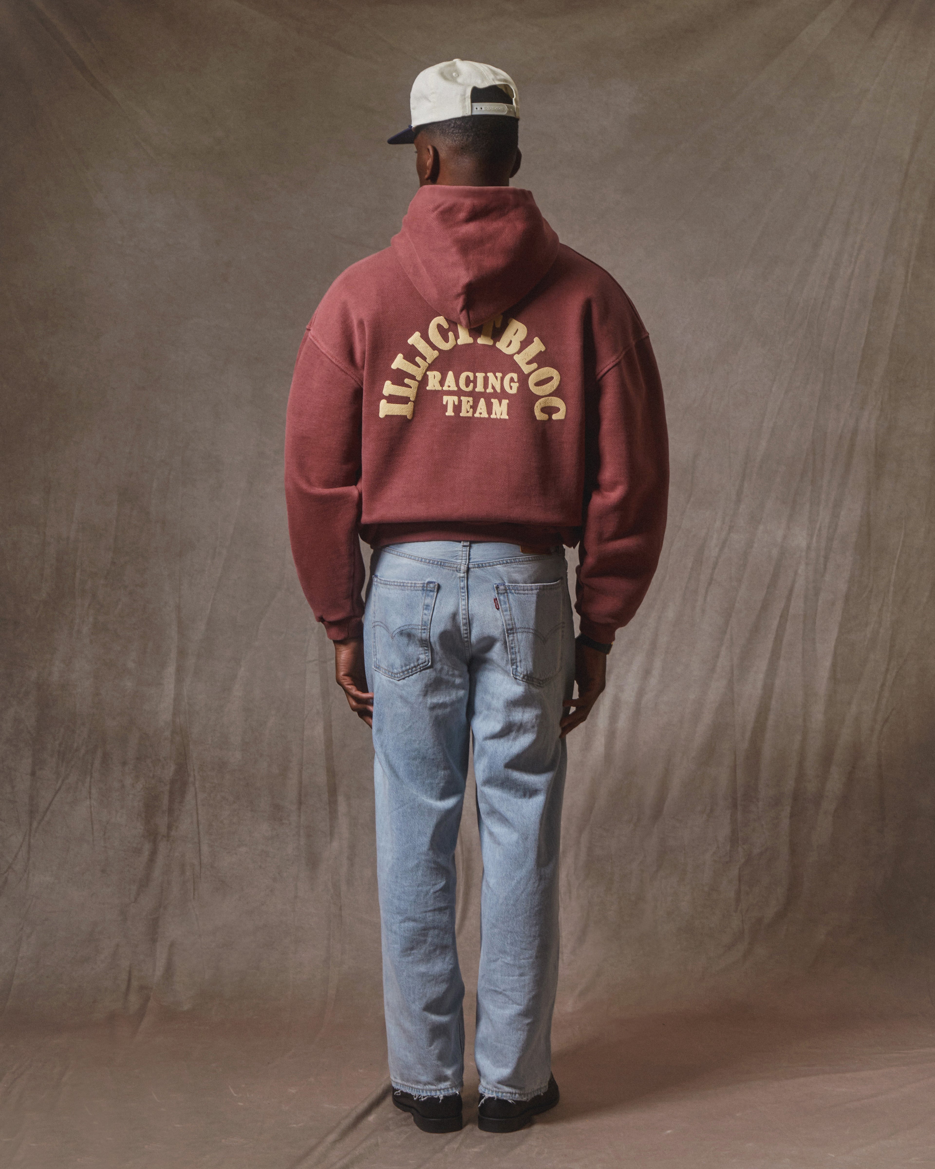 Racing Team Hoodie - Washed Burgundy