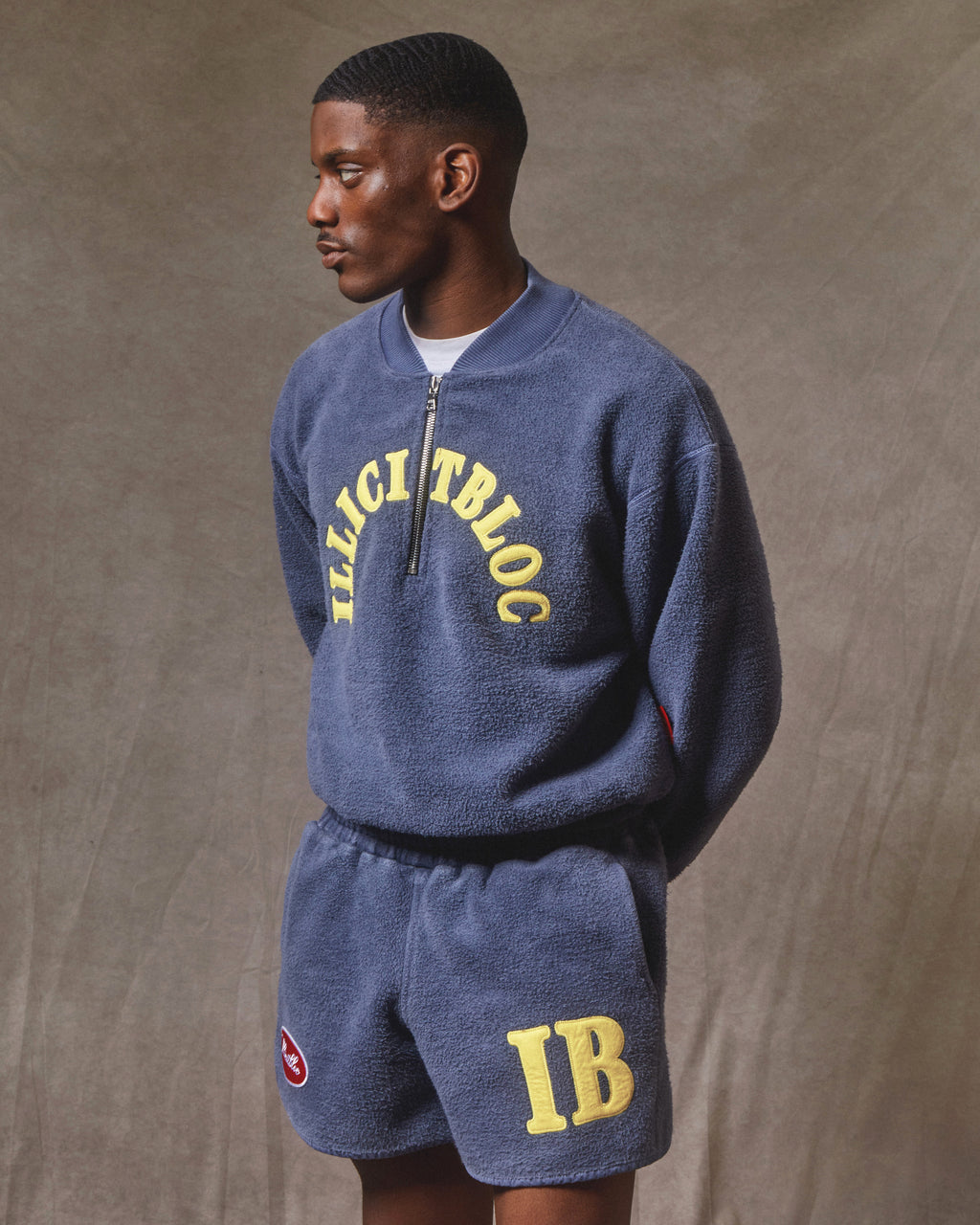 Reverse Spellout Sports Shorts - Washed Navy