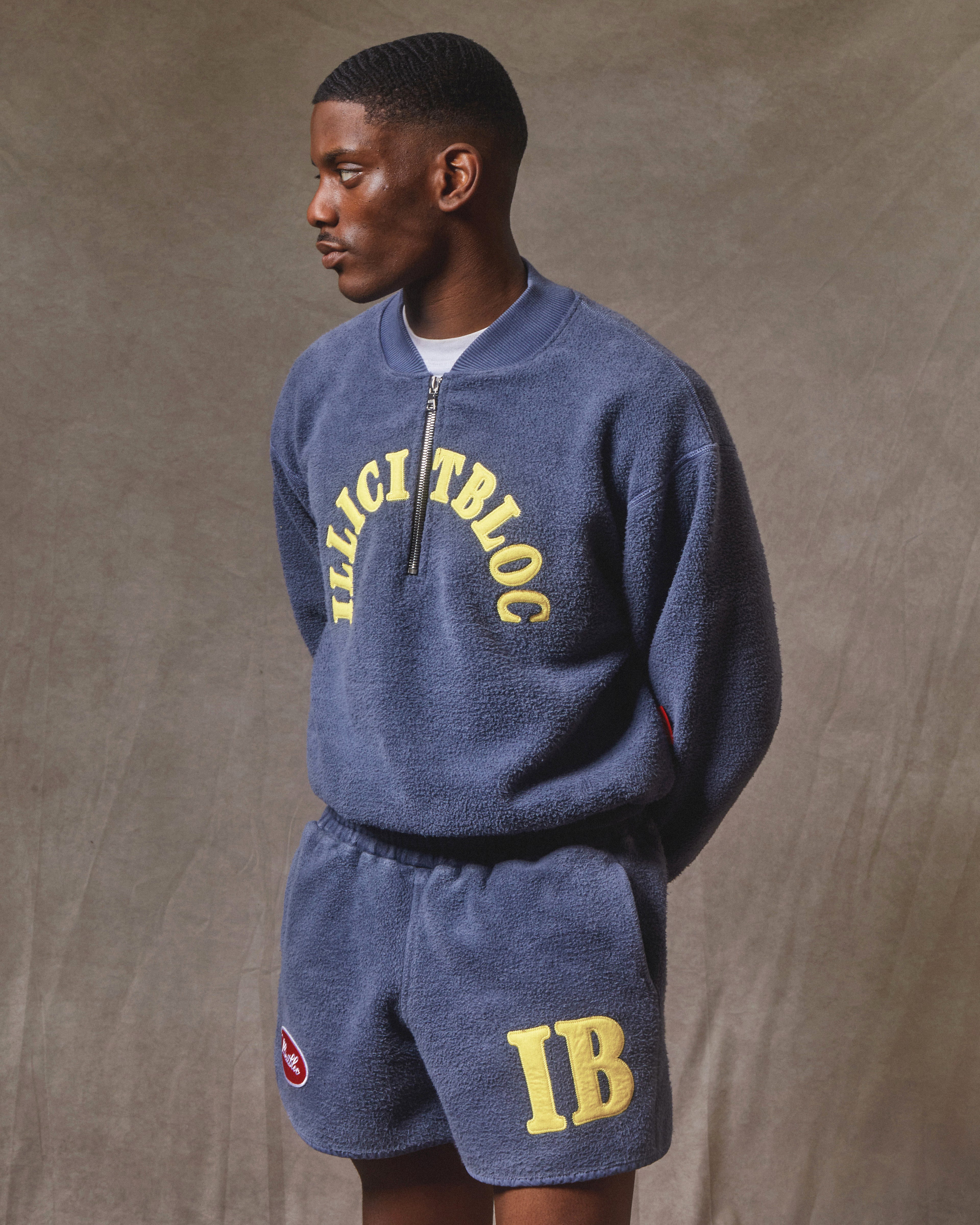 Reverse Spellout Sports Shorts - Washed Navy