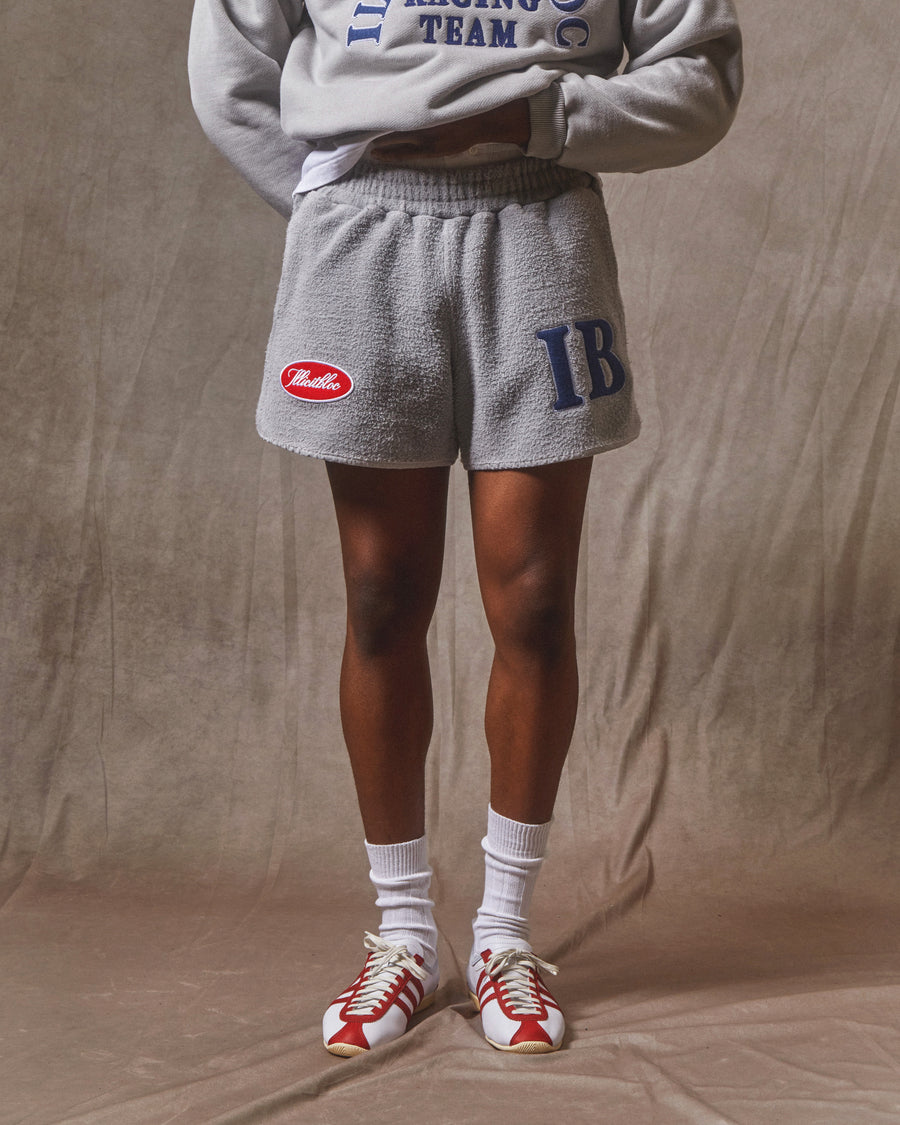 REVERSE SPELLOUT SPORTS SHORTS - POWDER GREY