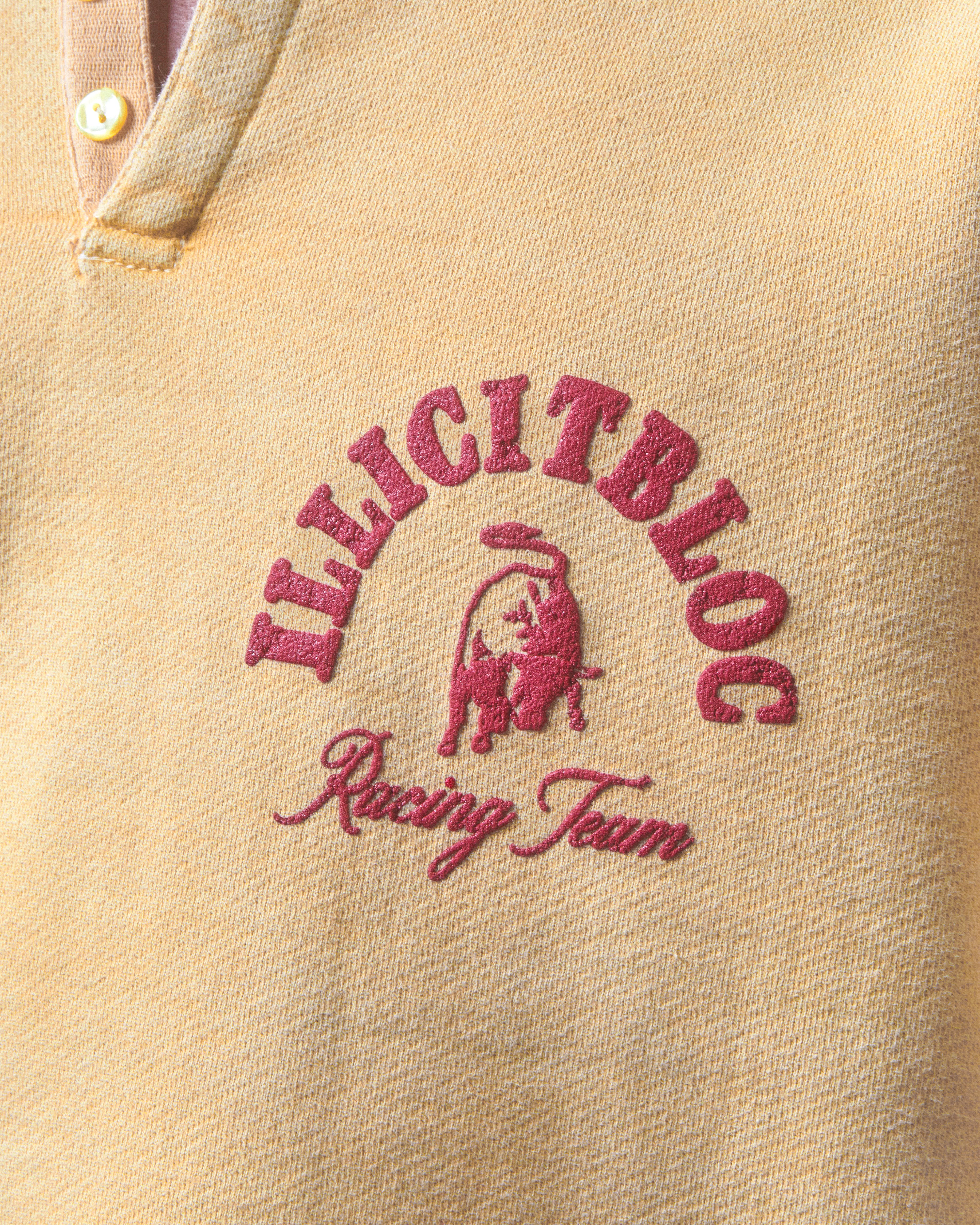 Racing Team Henley Crewneck - Mimosa