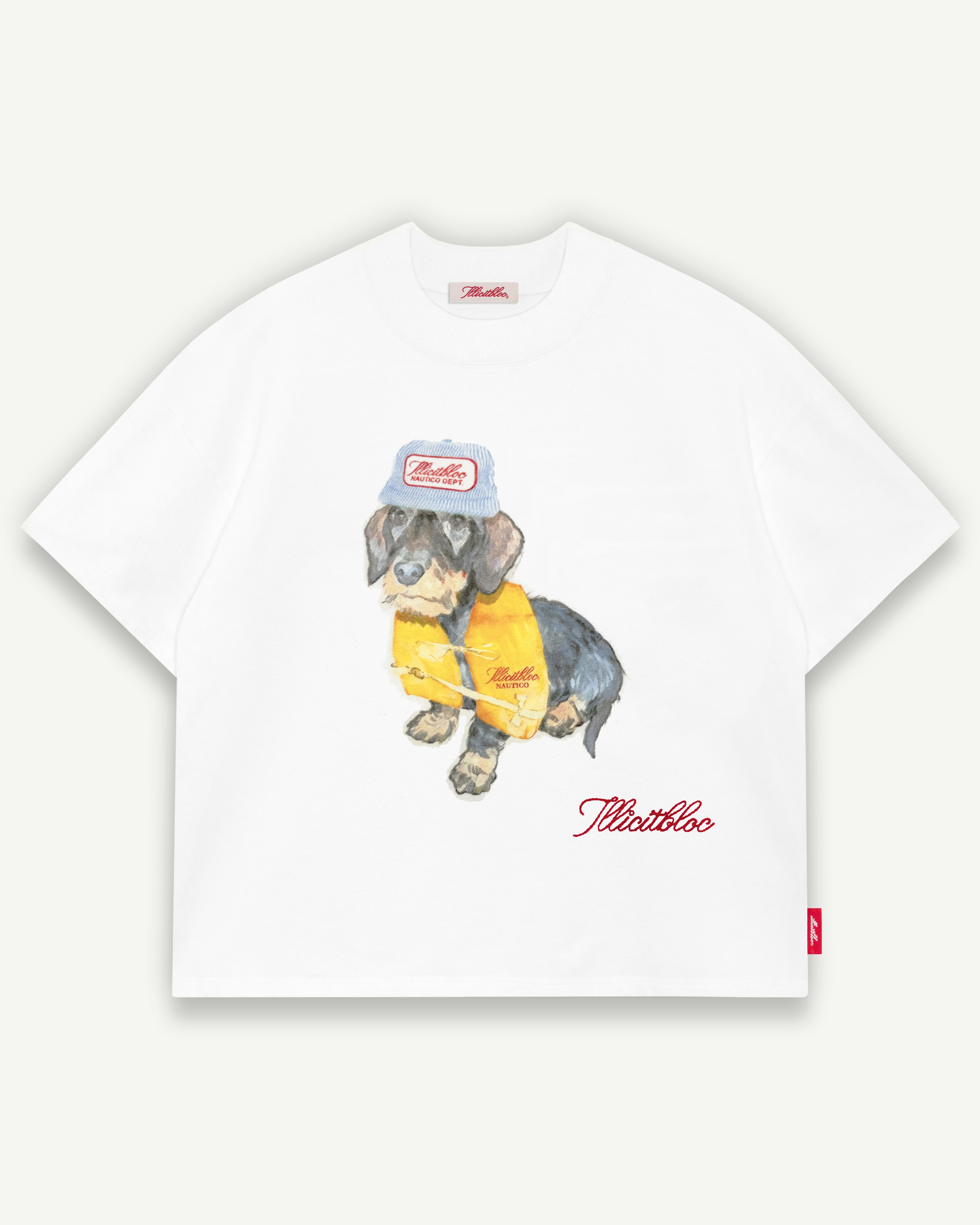 DECK DACHS T-SHIRT - WHITE