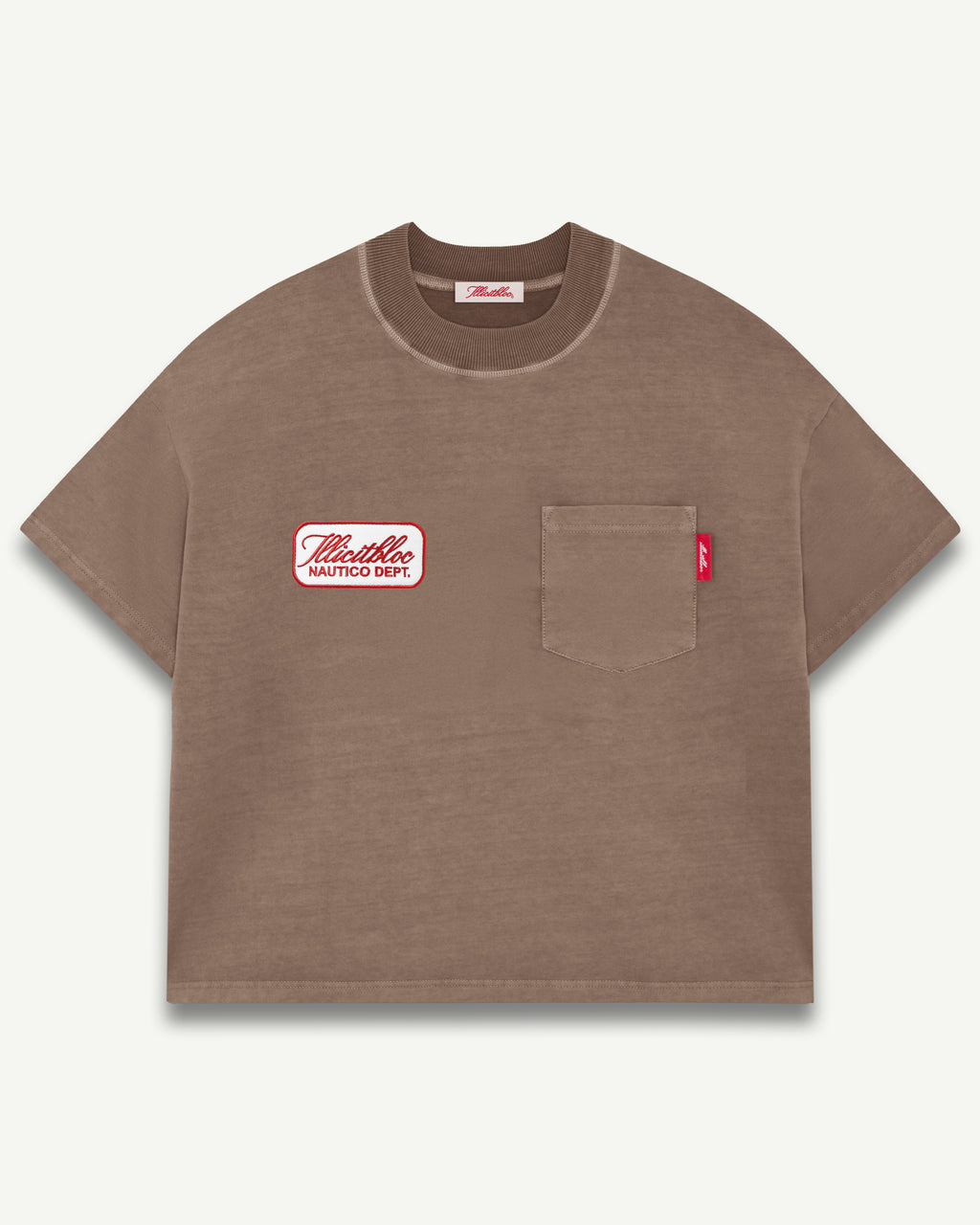 DEPT. POCKET T-SHIRT - WASHED BROWN