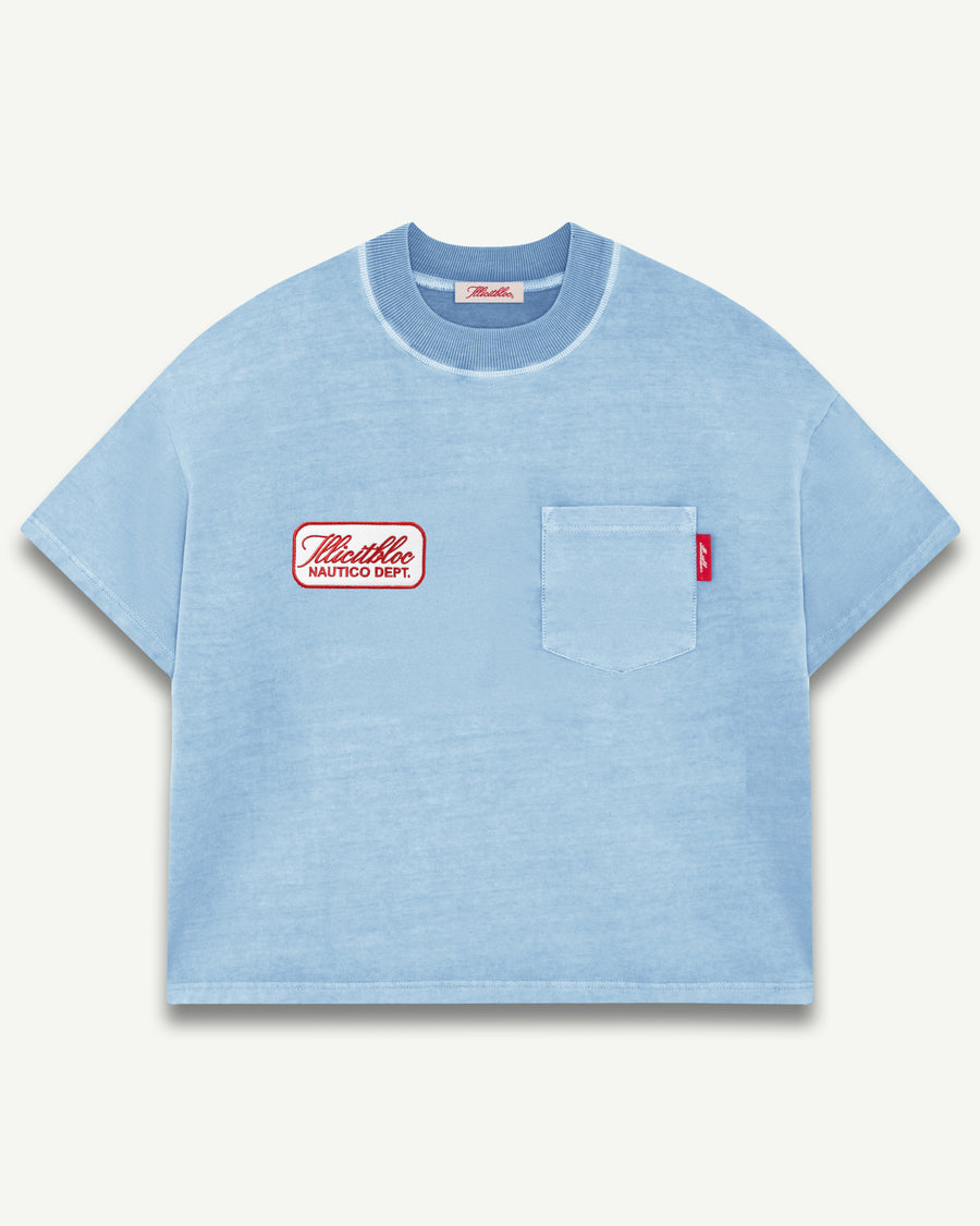 DEPT. POCKET T-SHIRT - POWDER BLUE