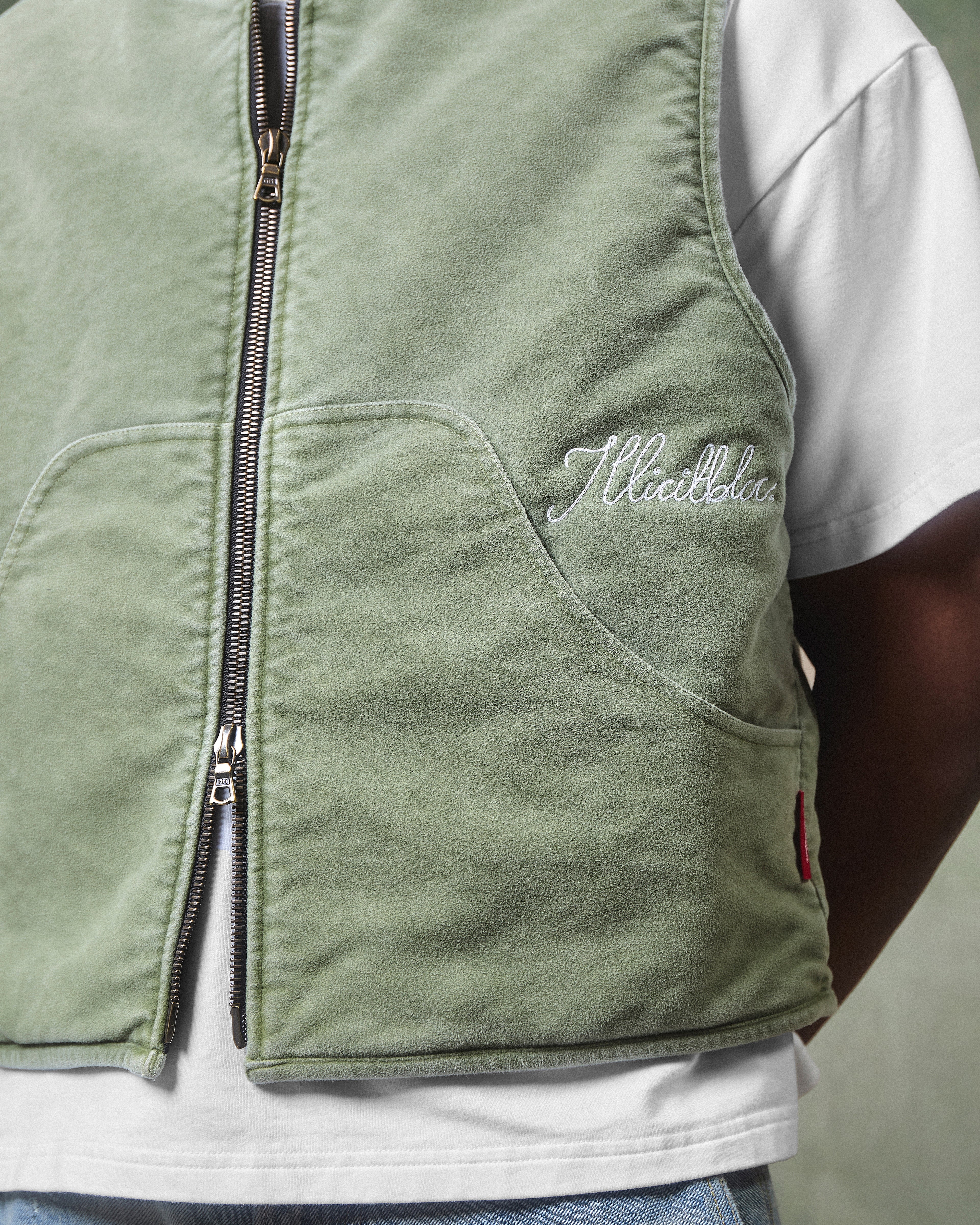 Angler Gilet - Moss Gray