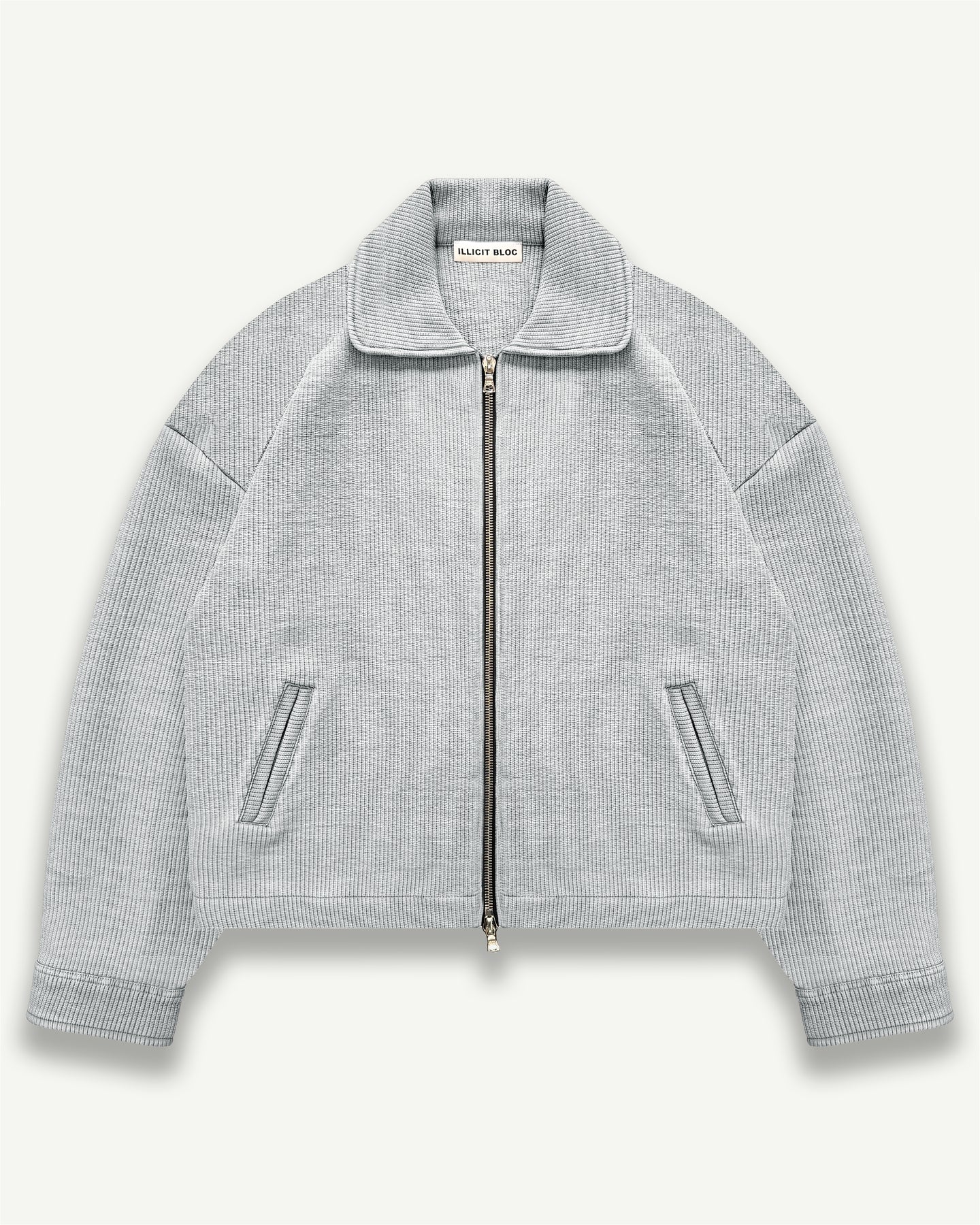 DRILL JACKET - POWDER GREY