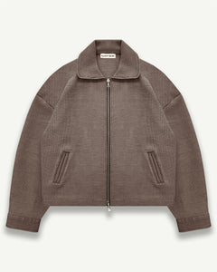 DRILL JACKET - WASHED BROWN
