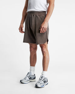 DRILL SHORTS - WASHED BROWN