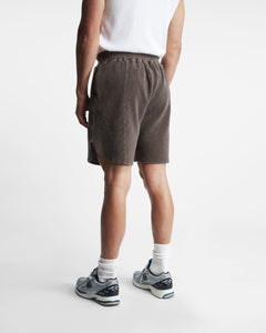 DRILL SHORTS - WASHED BROWN