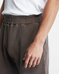 DRILL SHORTS - WASHED BROWN