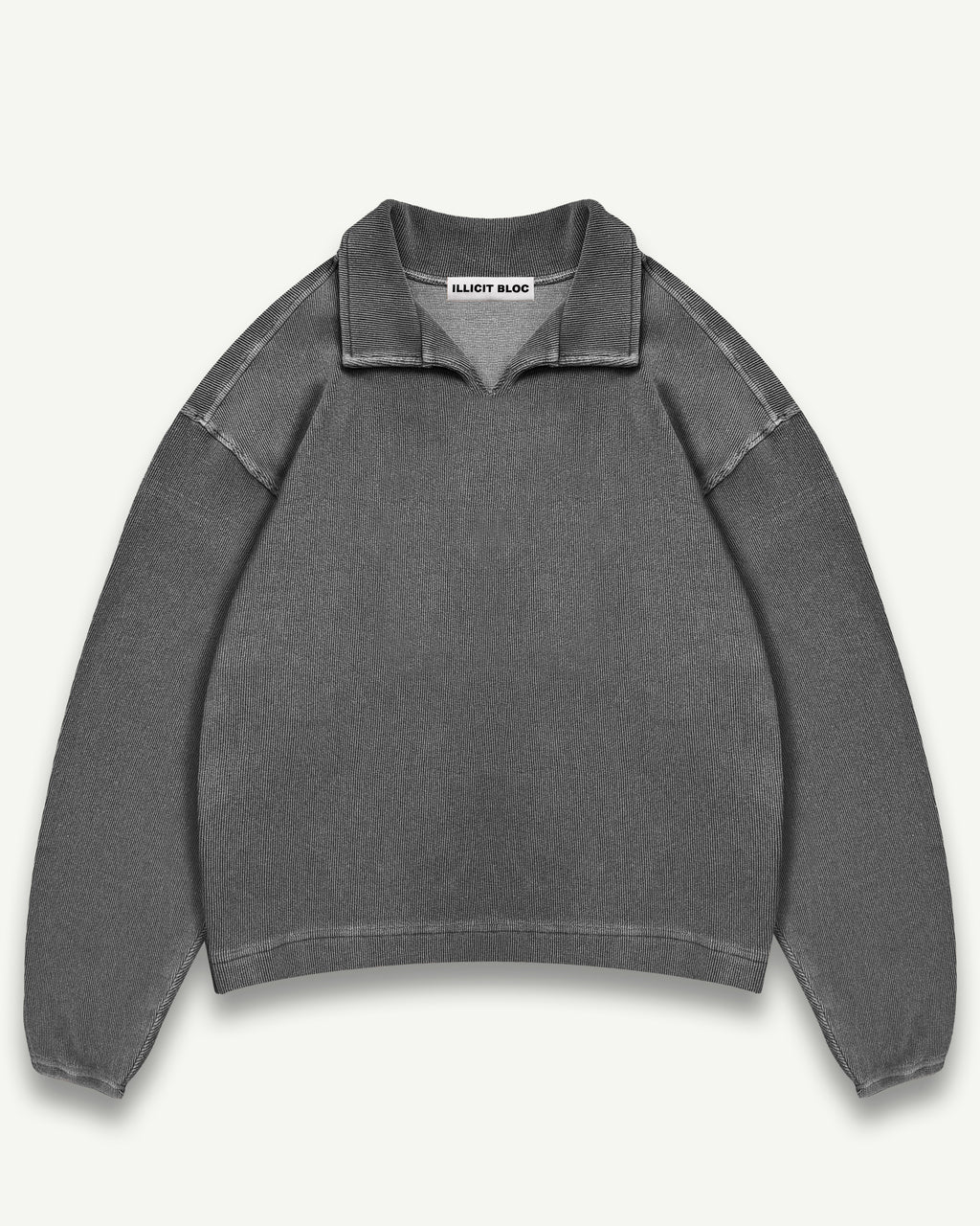 Ottoman Drill Top - Washed Black