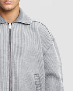 DRILL JACKET - POWDER GREY