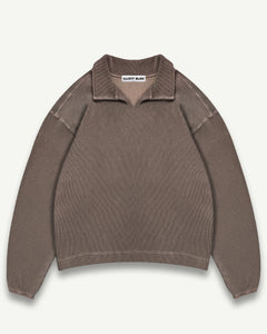 DRILL TOP - WASHED BROWN