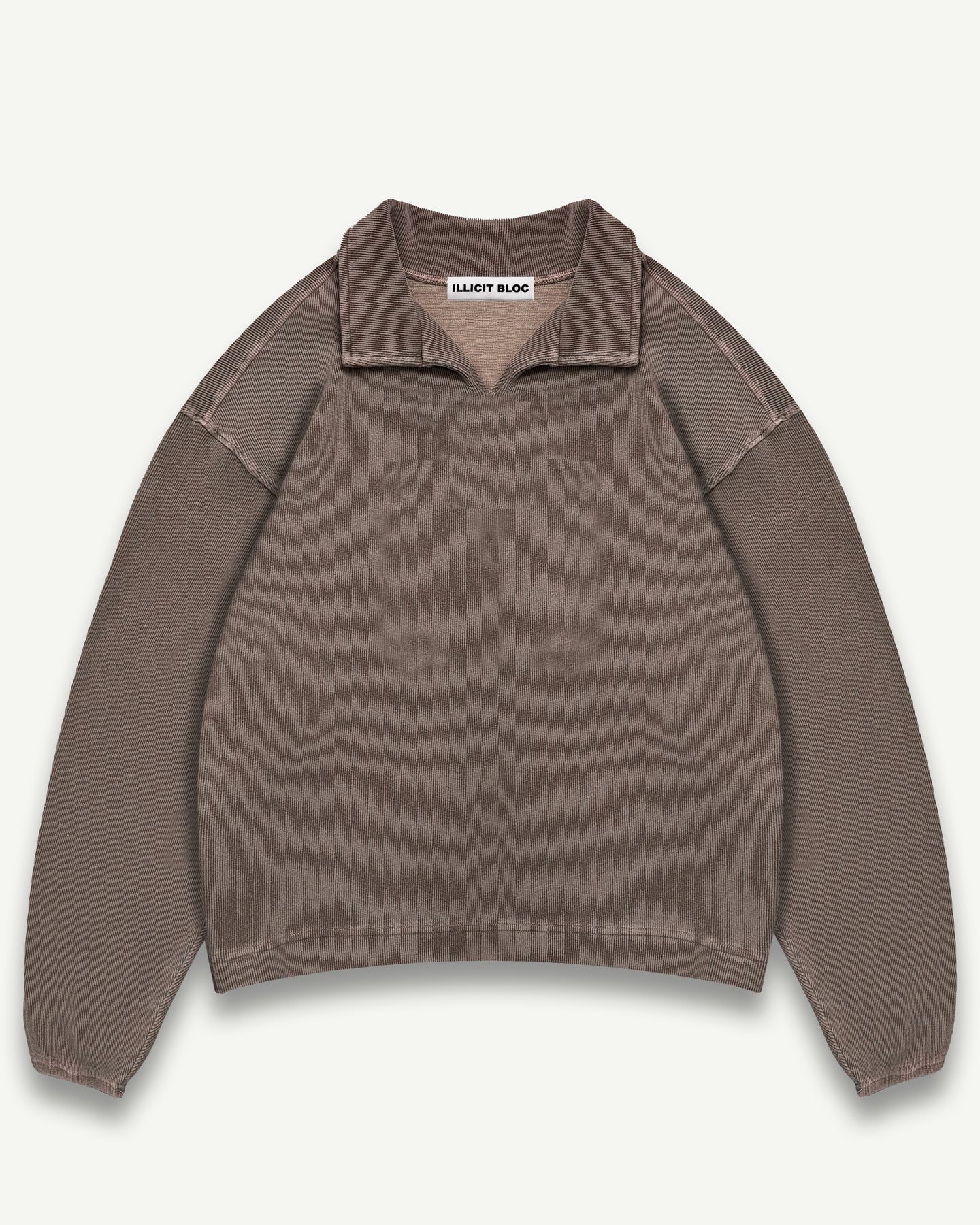 DRILL TOP - WASHED BROWN
